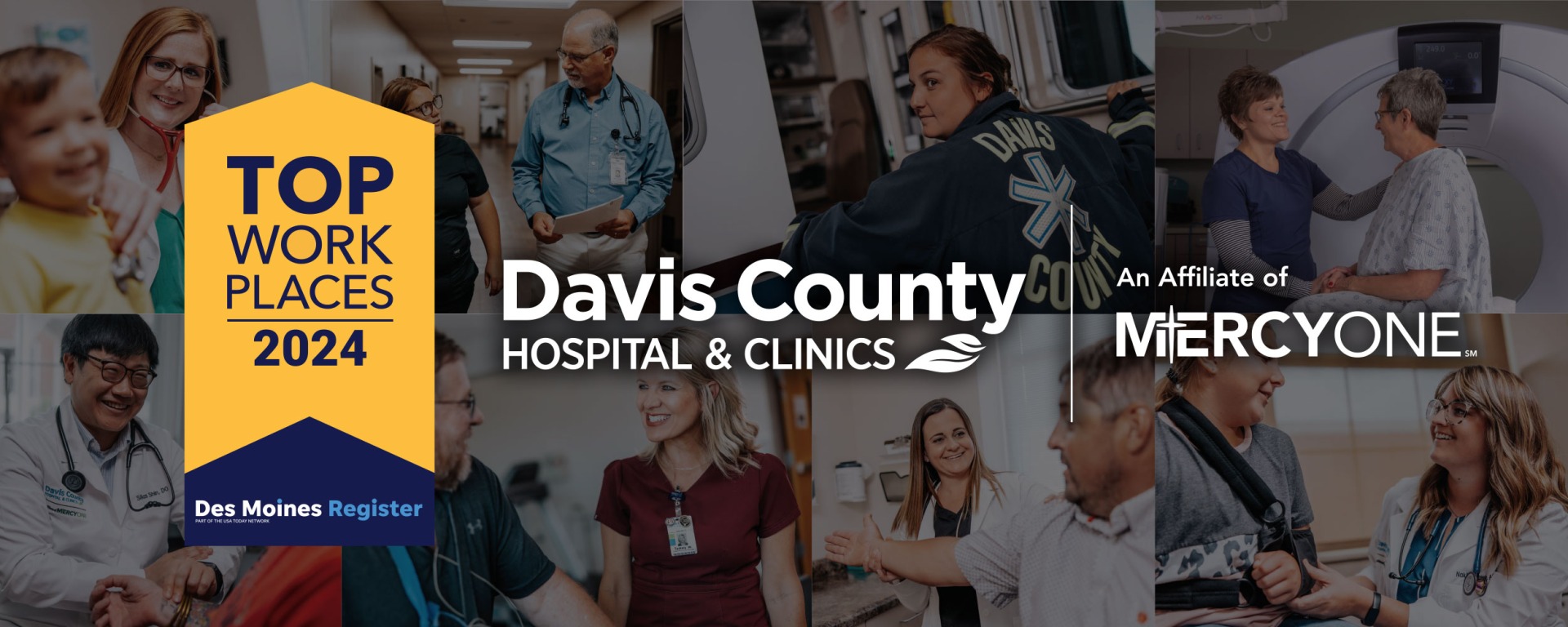 Top Workplaces 2024 Davis County Hospital & Clinics, an affiliate of MercyOne.